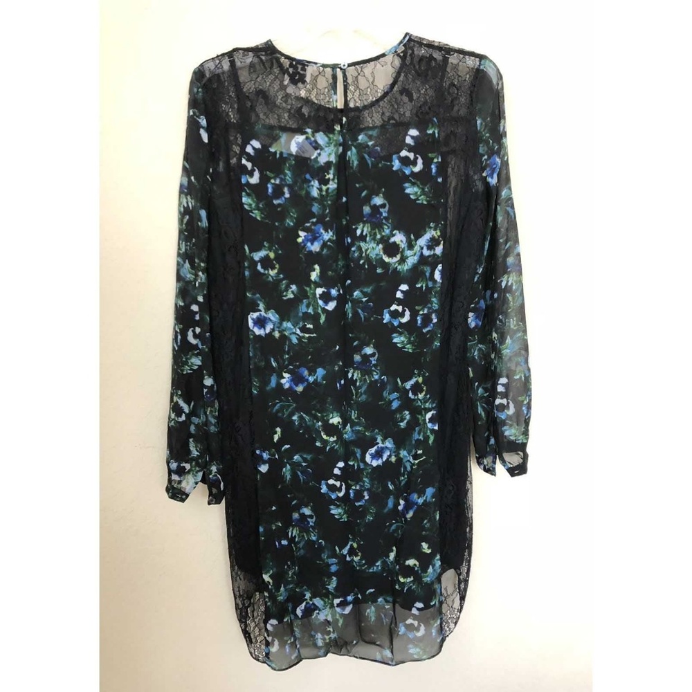 Haute Hippie Tangled Up Silk Lace Sheer Dress Sz S - Picture 6 of 7